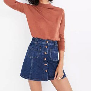 Madewell Patch-Pocket Jean Skirt
